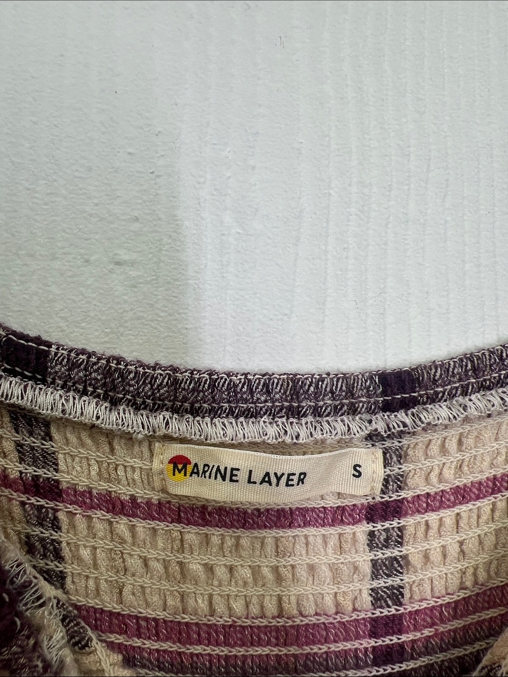 Marine Layer - Ivy Plaid Smocked Long Sleeve Square Neck Tiered Midi Dress Small - Picture 11 of 12